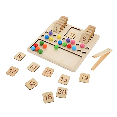 BESPORTBLE 1Satz Holzspielzeug Lernspiel Mit Geometrischen Formen Für Pädagogisches Kognitiven Fähigkeiten Für Vorschulkinder Lernspielzeug von BESPORTBLE