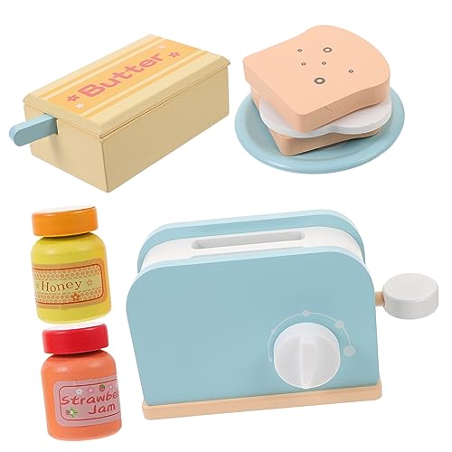 BESPORTBLE 1Satz Holzspielzeug Toaster Set Für Kreatives Rollenspiel Küchenzubehör Für Jungen Geburtstagsgeschenk Fördert Eltern Junge Mädchen Beziehungen Und Frühkindliche von BESPORTBLE