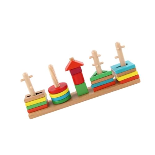BESPORTBLE 1Satz Holzspielzeug aus Bunten Geometrischen Bausteinen Lernspielzeug für Kreativität Logischem und Hand Augen Koordination für Interaktive BESPORTBLE 1Satz Holzspielzeug aus Bunten Geometrischen Bausteinen Lernspielzeug für Kreativität Logischem und Hand Augen Koordination für Interaktive von BESPORTBLE