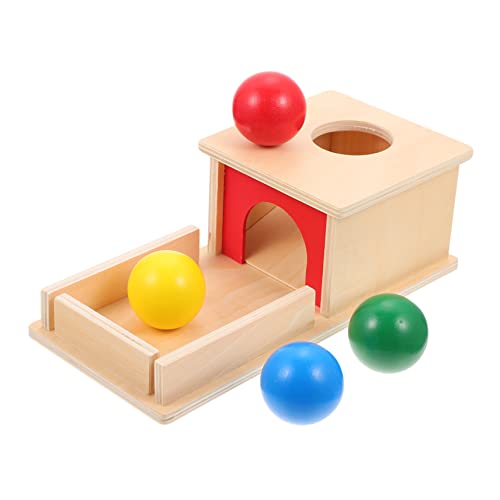 BESPORTBLE 1Satz Holzspielzeug für Montessori Zielbox mit Bällen Interaktives Eltern Junge Mädchen Hand Augen Koordination für Vorschulkinder von BESPORTBLE