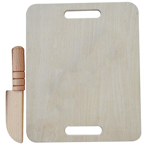BESPORTBLE 1Satz Holzspielzeug für Teiliges Küchen Cutter Sicheres Schneidebrett mit Holzmesser für Rollenspiele und Lernaktivitäten Fördert die Handgeschicklichkeit BESPORTBLE 1Satz Holzspielzeug für Teiliges Küchen Cutter Sicheres Schneidebrett mit Holzmesser für Rollenspiele und Lernaktivitäten Fördert die Handgeschicklichkeit von BESPORTBLE