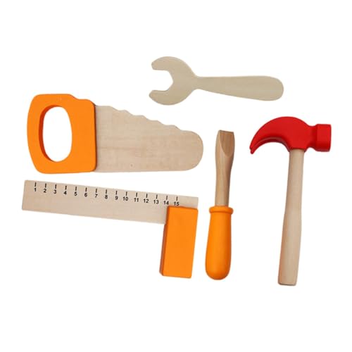 BESPORTBLE 1Satz Holzspielzeug mit Simulierte Holzschlüssel Hammer Schraubendreher Winkelmesser und Säge für Frühkindliche Entwicklung und Hand Augen Koordination BESPORTBLE 1Satz Holzspielzeug mit Simulierte Holzschlüssel Hammer Schraubendreher Winkelmesser und Säge für Frühkindliche Entwicklung und Hand Augen Koordination von BESPORTBLE