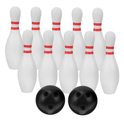 BESPORTBLE 1Satz Indoor Bowling für Großes Bowlingspielzeug mit Pins und Bällen für Drinnen und Draußen Fördert Sportliche Fähigkeiten und Teamspiel Sicher und Langlebig von BESPORTBLE