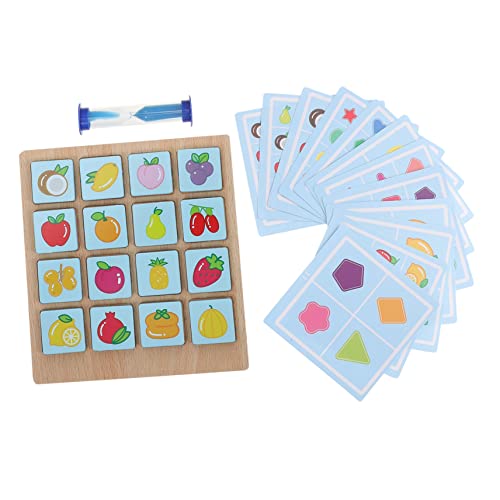BESPORTBLE 1Satz Instant Memory Toys für Pädagogisches Speicherspielzeug Gehirnleistung und Geburtstagsgeschenk Brettspiel mit Doppelseitigen Karten von BESPORTBLE