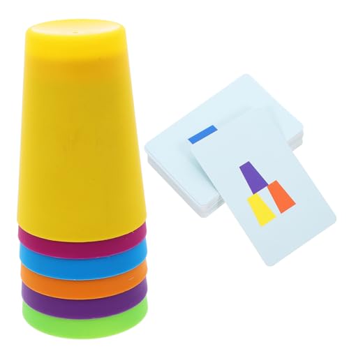 BESPORTBLE 1Satz Interaktive Stapelbecher Für Stapelspielzeug Für Frühes Lernen Becher Für Kreative Spiele Und Geschicklichkeitstraining Für Partys Und Spielgruppen von BESPORTBLE