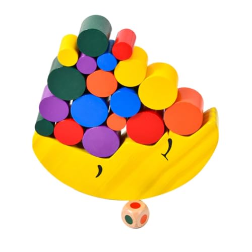 BESPORTBLE 1Satz Interaktives Balance Aus Holz Für Mond Bausteine Feinmotorik Und Konzentration Kinderspielzeug Für Kreatives Und Lernen von BESPORTBLE