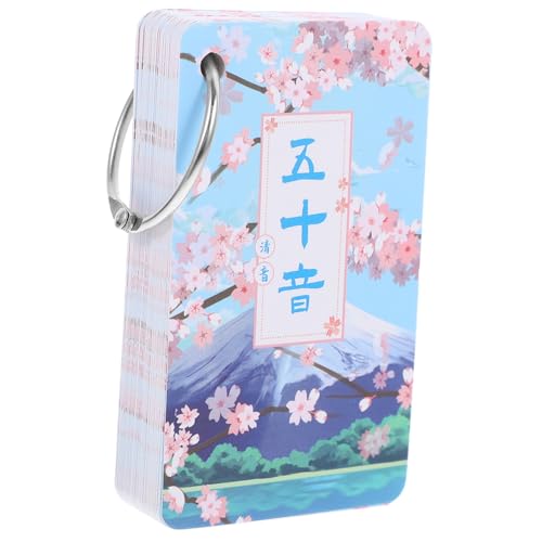 BESPORTBLE Hiragana-karteikarten Japanische Sprachkarten Lernkarten Für Anfänger Mit Katakana Und Hiragana-silbenschrift Zum Üben Der Aussprache Überall Tragbar von BESPORTBLE