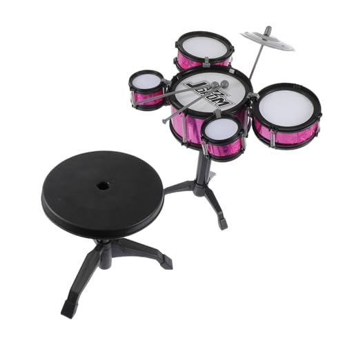 BESPORTBLE 1Satz Jazz Drum Set Pädagogisches Musikspielzeug Für Frühe Entwicklung Teiliges Schlagzeug Mit Hocker Kinderspielzeug Für Kleine Musiker von BESPORTBLE
