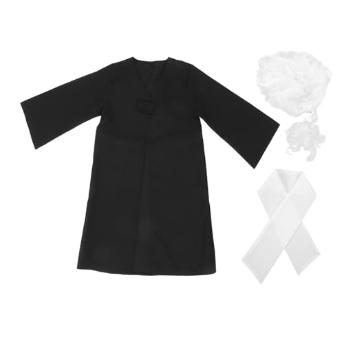 BESPORTBLE 1Satz Jungen Richter Kostüm Mit Perücke Rollenspiel Outfit Für Partys Und Theateraufführungen Für Jungen Von Teiliges Richterrobe Perücke Zubehör BESPORTBLE 1Satz Jungen Richter Kostüm Mit Perücke Rollenspiel Outfit Für Partys Und Theateraufführungen Für Jungen Von Teiliges Richterrobe Perücke Zubehör von BESPORTBLE