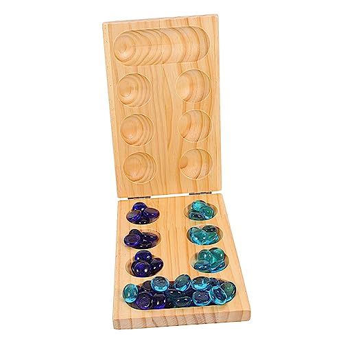 BESPORTBLE 1Satz Klappbares Mancala Brettspiel Aus Holz Mit Naturstein Kieseln Strategisches Denkspiel Für Ganze Familie Fördert Die Kreativität Und Konzentration BESPORTBLE 1Satz Klappbares Mancala Brettspiel Aus Holz Mit Naturstein Kieseln Strategisches Denkspiel Für Ganze Familie Fördert Die Kreativität Und Konzentration von BESPORTBLE