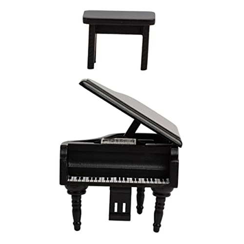 BESPORTBLE 1Satz Klavier Dekoration Holzpiano Puppenhaus Zubehör Realistisches Design Für Schlafzimmer Und Spielzimmer Für Miniaturmöbeln von BESPORTBLE