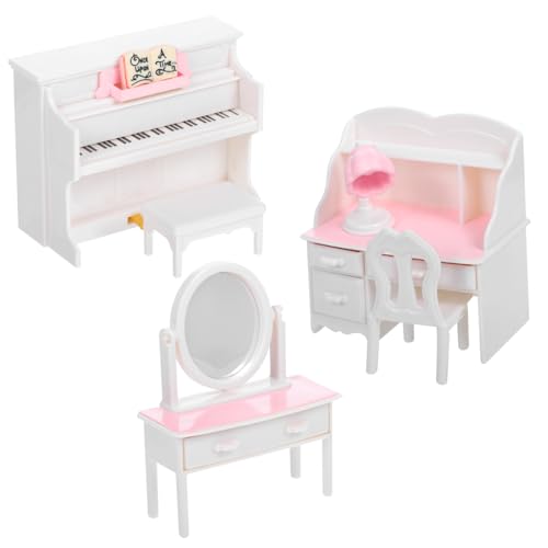 BESPORTBLE 1Satz Klavier Schreibtisch Modell Realistisches Puppenmöbel für Mini Häuser und Landschaftsmodelle Hölzerne Dekoration für DIY Projekte Kompakt und Leicht von BESPORTBLE