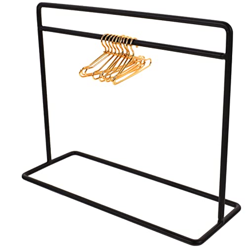BESPORTBLE 1Satz Kleiderbügel Für Puppen Puppenbekleidungsständer Aus Teilig Schwarzen Bügel Und Kleiner Kleiderständer Puppenzubehör BESPORTBLE 1Satz Kleiderbügel Für Puppen Puppenbekleidungsständer Aus Teilig Schwarzen Bügel Und Kleiner Kleiderständer Puppenzubehör von BESPORTBLE