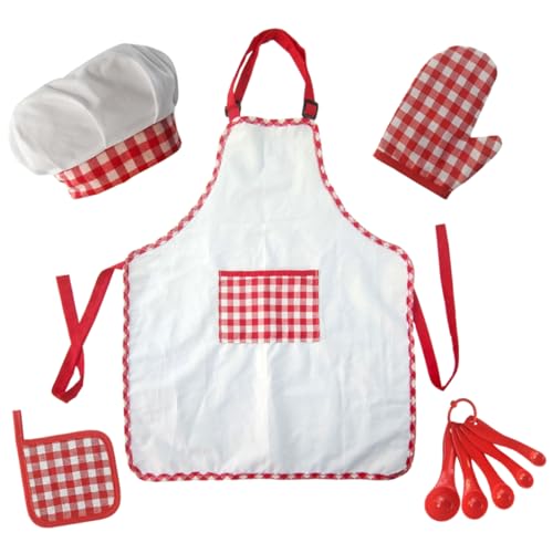 BESPORTBLE 1Satz Kochschürzen Teiliges Küchenset mit Schürze Chef Hut und Praktischen Taschen für Kreatives und Backen für Jungen und Fördert BESPORTBLE 1Satz Kochschürzen Teiliges Küchenset mit Schürze Chef Hut und Praktischen Taschen für Kreatives und Backen für Jungen und Fördert von BESPORTBLE