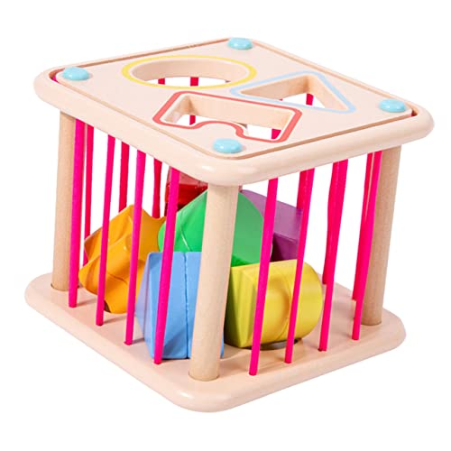 BESPORTBLE 1Satz Kompakter Form Sortierer Pädagogisches Holzspielzeug für Kleinkinder Farbkognition und Handfertigkeit mit Bunten Blöcken für Frühes Lernen von BESPORTBLE