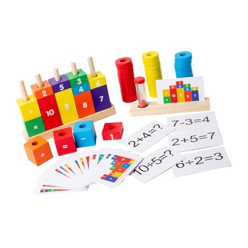 BESPORTBLE 1Satz Kreatives Holzspielzeug Für Mathe Lernspielzeug Zahlenkognition Für Vorschulkinder Teiliges Für Stundenlangen Spaß Und Entwicklung von BESPORTBLE
