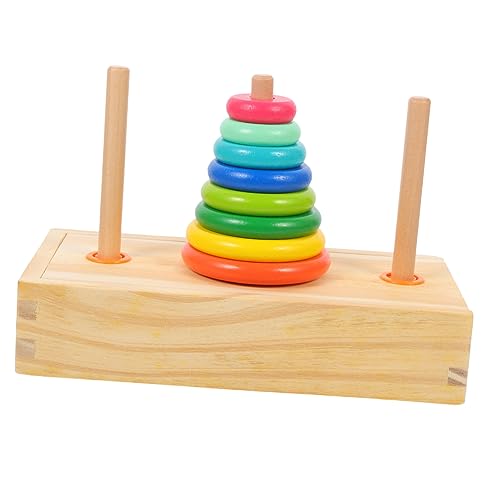 BESPORTBLE Lustiger Stapelringe Aus Holz Für Kleinkinder Farbige Ringe Zum Stapeln Und Spielen Fördert Farb Und Formerkennung Kinderspielzeug BESPORTBLE Lustiger Stapelringe Aus Holz Für Kleinkinder Farbige Ringe Zum Stapeln Und Spielen Fördert Farb Und Formerkennung Kinderspielzeug von BESPORTBLE