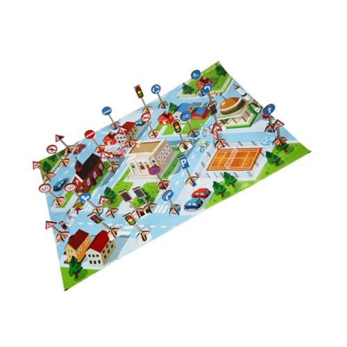 BESPORTBLE 1Satz Kreatives Verkehrszeichen Spielzeugset für Teiliges Modell mit Realistischen Designs Pädagogisches Verkehrserziehung und Vorstellungskraft von BESPORTBLE