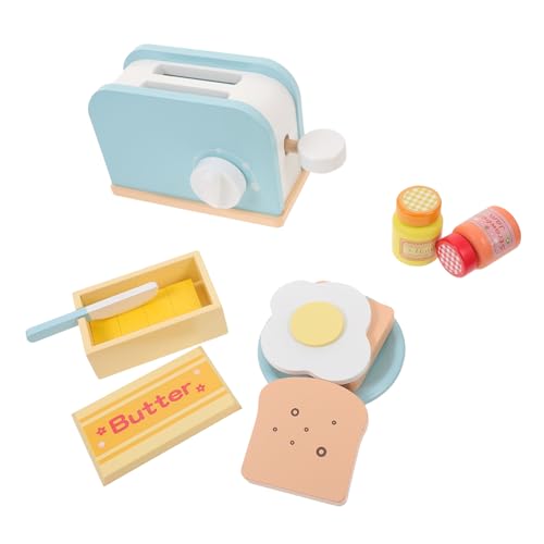 BESPORTBLE 1Satz Küchen Brotmaschine Für Holzspielzeug Set Mit Toaster Pädagogisches Küchenspielzeug Sicheres Und Langlebiges Material Für Rollenspiele Kreatives Lernen von BESPORTBLE