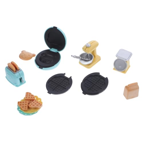 BESPORTBLE 1Satz Küchenmodell Für Puppenhäuser Teiliges Mit Blender Toaster Und Backzubehör Realistische Puppenhausdekoration Für Kreatives Rollenspiel Und DIY Projekte von BESPORTBLE