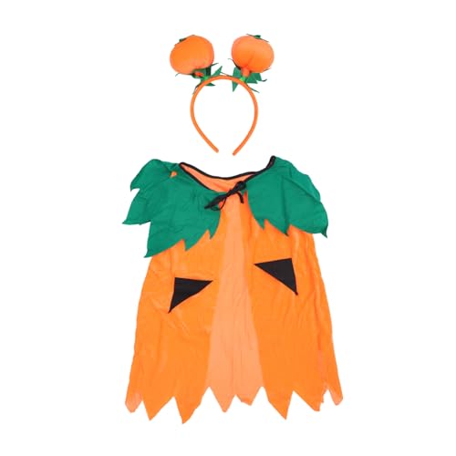 BESPORTBLE 1Satz Kürbisselemente Halloween Mantel Haarband Für Cosplay Kostüm Kreative Party Dekoration Für Halloween Orange von BESPORTBLE