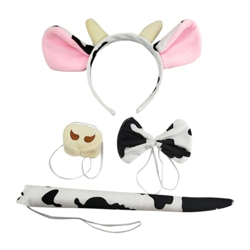BESPORTBLE 1Satz Kuh Kostüm Set für Tier Stirnband mit Hörnern Zubehör für Halloween Partys Auftritte und Kreative Foto Requisiten Lustiges Cosplay für Kleine BESPORTBLE 1Satz Kuh Kostüm Set für Tier Stirnband mit Hörnern Zubehör für Halloween Partys Auftritte und Kreative Foto Requisiten Lustiges Cosplay für Kleine von BESPORTBLE