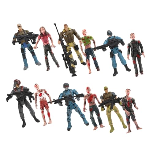 BESPORTBLE 1Satz Kunststoffsoldaten Figuren Flexible Zombie Modelle Und Elite Soldaten Für Militärspielzeug Und Layoutfiguren von BESPORTBLE