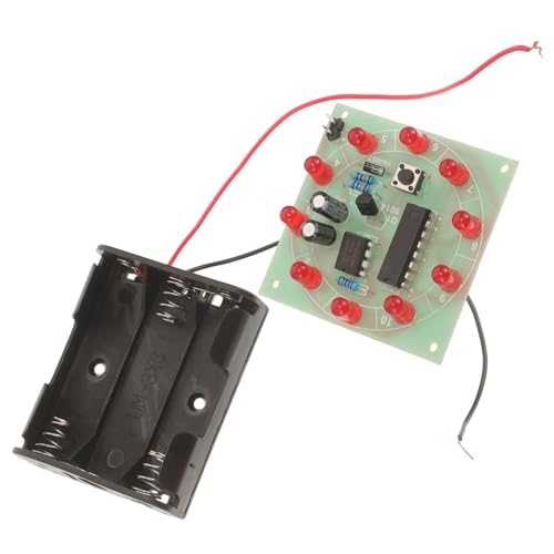BESPORTBLE 1Satz LED Lucky Wheel Bastelset für Wissenschaftliches Experimentierset Kreativität und Strukturvorstellung Bauteilen und Batteriefach von BESPORTBLE