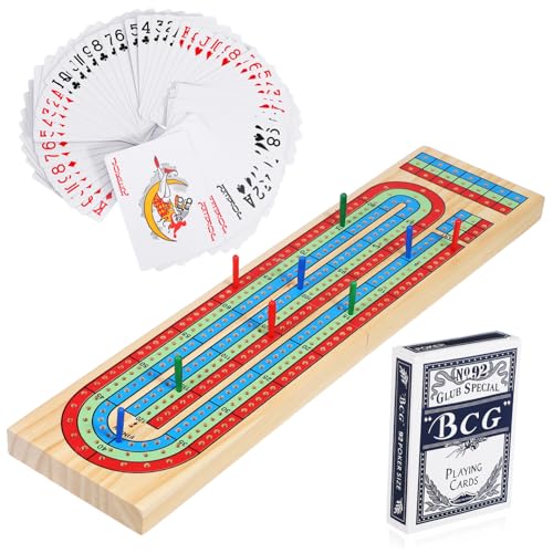 BESPORTBLE 1Satz Langlebiges Cribbage Board Tischspielset Aus Massivem Holz Cribbage Gesellschaftsspiel Mit Zählbrett Und Zubehör Für Unvergessliche Spielabende Großes Format BESPORTBLE 1Satz Langlebiges Cribbage Board Tischspielset Aus Massivem Holz Cribbage Gesellschaftsspiel Mit Zählbrett Und Zubehör Für Unvergessliche Spielabende Großes Format von BESPORTBLE