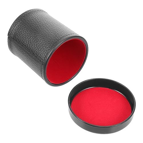 BESPORTBLE 1Satz Leder Würfelbecher mit Deckel Geräuschloser Würfelbecher für Spiele Eleganter Spielzubehör für Ktv Bars und Partys Würfeln Flauschig mit Stabilem Boden BESPORTBLE 1Satz Leder Würfelbecher mit Deckel Geräuschloser Würfelbecher für Spiele Eleganter Spielzubehör für Ktv Bars und Partys Würfeln Flauschig mit Stabilem Boden von BESPORTBLE
