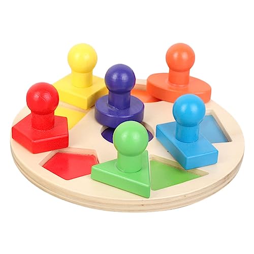 BESPORTBLE 1Satz Lernspielzeug Für Erkennungsspielzeug Aus Holz Formensortierspielzeug Für Frühkindliche Entwicklung Für Jungen Und Ab Jahr von BESPORTBLE