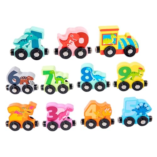 BESPORTBLE 1Satz Lernspielzeug Für Kleinkinder Montessori Zugspielzeug Mit Tieren Interaktive Holzspielzeug Zugbahn Fördert Feinmotorik Und Kreativität Für Jungen Und Jahren von BESPORTBLE