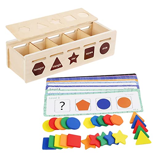 BESPORTBLE 1Satz Lernspielzeug Zur Farbsortierung Und Formenmatching Aus Holz Für Pädagogisches Zur Entwicklung Feinmotorischer Fähigkeiten Für Kleinkinder von BESPORTBLE