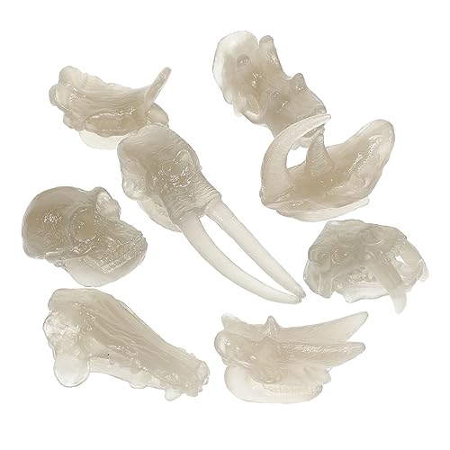 BESPORTBLE 1Satz Leuchtende Dinosaurier Schädelmodelle Nachbildung Von Dinosaurier Knochen Kinderspielzeug Tischdekoration Für Kreative Spiele von BESPORTBLE