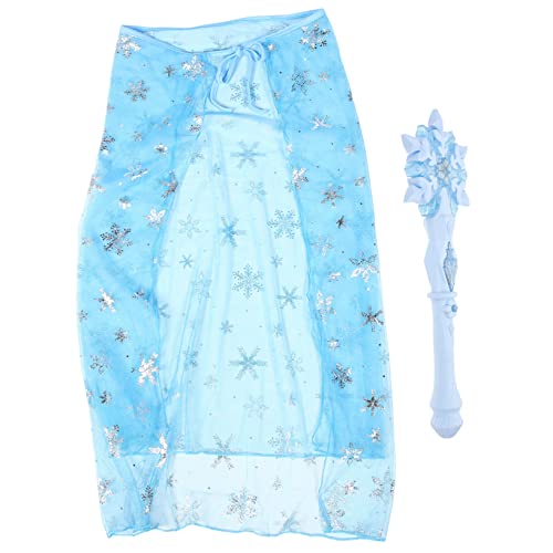 BESPORTBLE 1Satz Leuchtendes Kostüm mit Schneezauberstab Prinzessinnen Umhang Cosplay Zubehör für Partys Rollenspiele Batterielos Teilig BESPORTBLE 1Satz Leuchtendes Kostüm mit Schneezauberstab Prinzessinnen Umhang Cosplay Zubehör für Partys Rollenspiele Batterielos Teilig von BESPORTBLE