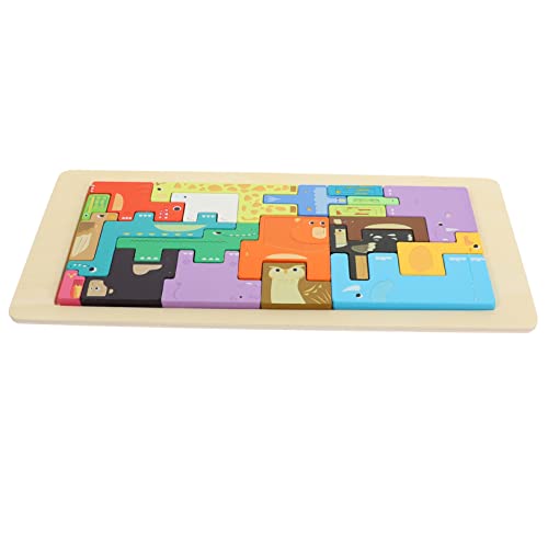 BESPORTBLE 1Satz Lustiges Holzpuzzle Für Interaktives Tier Puzzlespielzeug Hand Auge Koordination Und Feinmotorik Für Monate Jahre Sicheres Und Hochwertiges von BESPORTBLE
