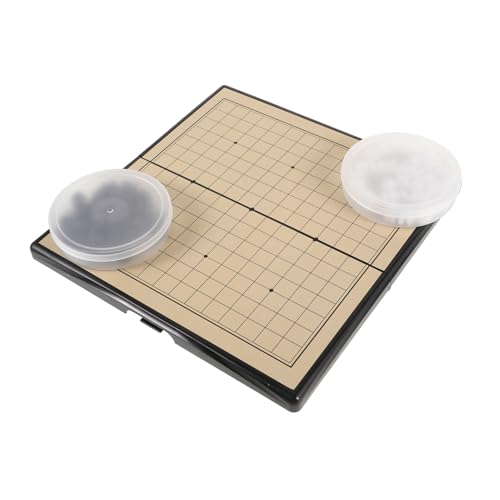 BESPORTBLE 1Satz Magnetisches Go Und Klappschachbrett in Reihe Schachspiel Für Anfänger Leicht Zu Verstauen Mit Magnetischen Schachfiguren Und Standardbrett von BESPORTBLE