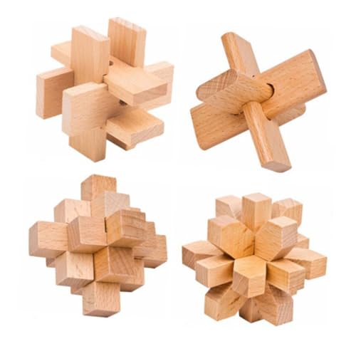 BESPORTBLE 1Satz Ming Schloss Puzzle Teiliges Holz Iq Rätsel für Erwachsene und Fördert Kreativität und Hand Auge Koordination Stressabbau und Eltern Interaktion von BESPORTBLE