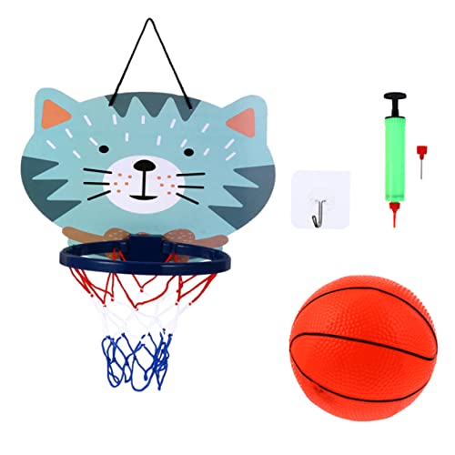 BESPORTBLE 1Satz Mini Basketballkorb Set Für Cartoon Gemusterter Basketballrahmen Mit Mini Basketball Indoor Und Outdoor Für Spielzimmer Büro Und Zuhause Spaßiges Sportspielzeug Für Jungen von BESPORTBLE