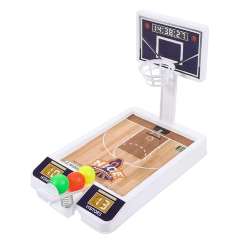 BESPORTBLE 1Satz Mini Basketballspielzeug Für Tragbares Basketballspiel Für Schreibtisch Mit Cartoon Design Interaktives Sportspielzeug Für Drinnen Und Draußen Farbe Zufällig von BESPORTBLE