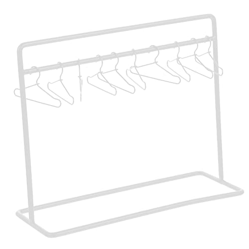 BESPORTBLE 1Satz Mini Kleiderbügel Für Puppen Teiliges Puppenzubehör Mit Weißen Kleiderständer Und Kleinen Weißen Kleiderbügeln BESPORTBLE 1Satz Mini Kleiderbügel Für Puppen Teiliges Puppenzubehör Mit Weißen Kleiderständer Und Kleinen Weißen Kleiderbügeln von BESPORTBLE