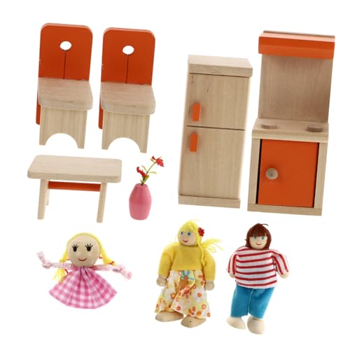 BESPORTBLE 1Satz Mini Küchen Spielzeugset Für Pädagogisches Rollenspiel Mit Gefälschten Möbeln Und Puppen Für Jahren Kreatives Für Drinnen von BESPORTBLE