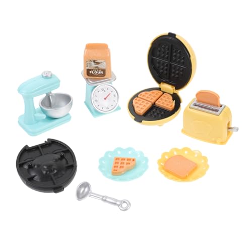BESPORTBLE 1Satz Mini Küchenmodell Zubehör Für Puppenhaus Mit Mini Backwerkzeug Blender Und Toaster Spielküchenzubehör Für Kreative Spielwelten von BESPORTBLE