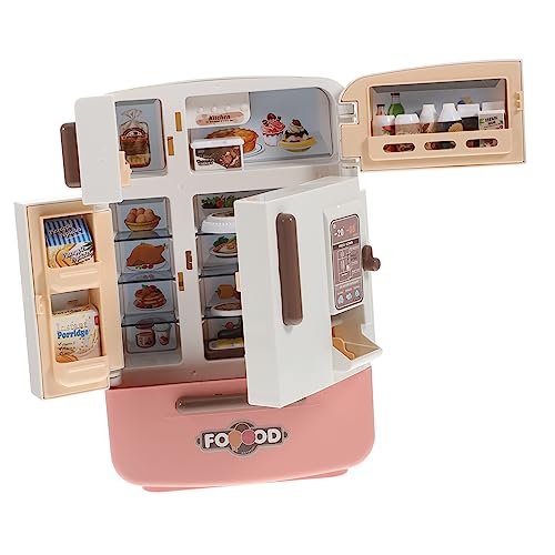 BESPORTBLE 1Satz Mini Kühlschrank Spielzeugset Für Miniaturküche Realistische Lebensmittelspielzeuge Für Kreatives Und Eltern Interaktion Lebensmittelechtes Material von BESPORTBLE
