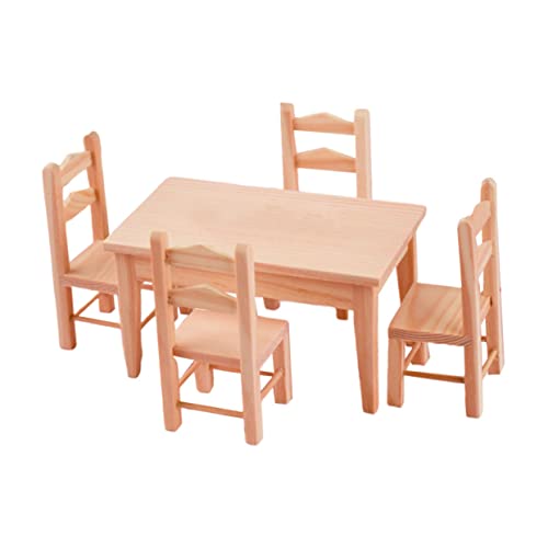 BESPORTBLE 1Satz Mini Tischstuhl Aus Holz Puppenhaus Möbel Für Schlafzimmer Und Wohnzimmer Dekoration Verarbeitung Langlebig Für DIY Miniaturprojekte BESPORTBLE 1Satz Mini Tischstuhl Aus Holz Puppenhaus Möbel Für Schlafzimmer Und Wohnzimmer Dekoration Verarbeitung Langlebig Für DIY Miniaturprojekte von BESPORTBLE