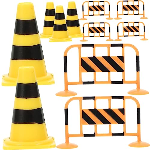 BESPORTBLE 1Satz Mini Verkehrskegel Und Absperrungen Für Lernspielzeug Zur Verkehrserziehung Szenenzubehör Für Kreative Rollenspiele von BESPORTBLE