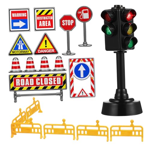 BESPORTBLE 1Satz Mini Verkehrszeichen Mit Mini Kegeln Verkehrsschildern Und Großer Mit Lichtern Früherziehungsspielzeug Für Verkehrssicherheitstraining BESPORTBLE 1Satz Mini Verkehrszeichen Mit Mini Kegeln Verkehrsschildern Und Großer Mit Lichtern Früherziehungsspielzeug Für Verkehrssicherheitstraining von BESPORTBLE