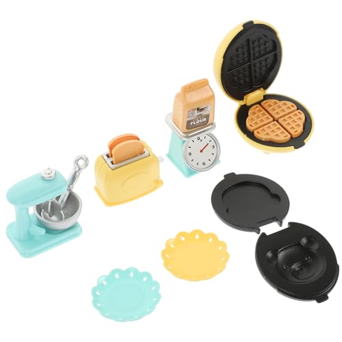 BESPORTBLE 1Satz Miniatur Küchenzubehör Mini Toaster Mixer für Puppenhaus DIY Dollhouse Kit mit Realistischem Design Sicherem Material und Charmanten Details für Kreative Räume von BESPORTBLE