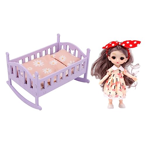 BESPORTBLE 1Satz Miniaturbett Set Für Puppen Spielzeugmöbel Für Rollenspiele Puppenbett Und Puppen Set Für Kreatives Für Mini House Decor BESPORTBLE 1Satz Miniaturbett Set Für Puppen Spielzeugmöbel Für Rollenspiele Puppenbett Und Puppen Set Für Kreatives Für Mini House Decor von BESPORTBLE