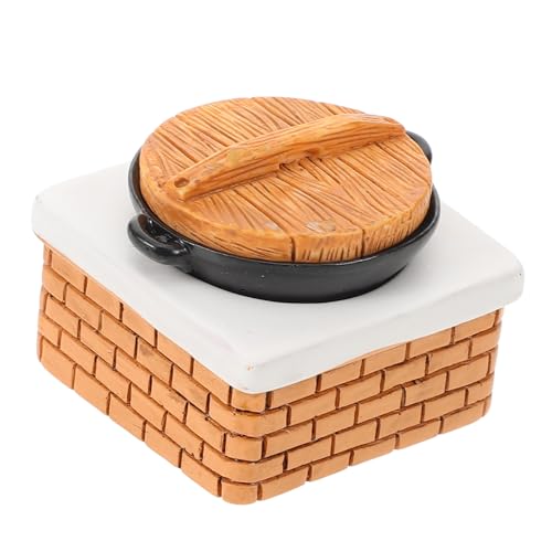 BESPORTBLE Realistische Puppen Mini Herd Topf Set Miniatur Herd Für Puppenhaus Möbel BESPORTBLE Realistische Puppen Mini Herd Topf Set Miniatur Herd Für Puppenhaus Möbel von BESPORTBLE